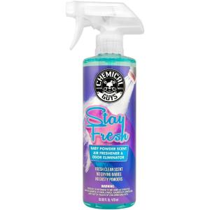 imageChemical Guys AIR23416 Stay Fresh Baby Powder Scented Premium Air Freshener and Odor Eliminator Great for Cars Trucks SUVs RVs Home Office Dorm Room ampamp More 16 fl oz16 Fl Oz Pack of 1