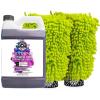 imageChemical Guys CWS207 Extreme Bodywash ampamp Wax Foaming Car Wash Soap128 fl oz Grape Scent  Chenille Premium ScratchFree Microfiber Wash Mitt Lime Green 2 Pack 3 Items