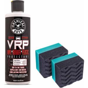 imageChemical Guys VRP Protectant ampamp WonderWave Applicator Kit  16 oz Vinyl Rubber and Plastic Dressing with 2 Foam Applicators  Restores Your Cars Interior ampamp Exterior Surfaces