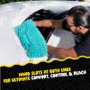 imageChemical Guys Grip ampamp Glide 2Handed Wash Mitt XL Wash Mitt  Extra Large Chenille Microfiber Car Wash Mitt for ScratchFree Cleaning  Holds More Suds Traps Particles Safely  Comfortable Cuff