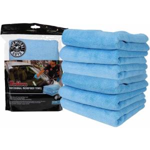 imageChemical Guys Workhorse Professional Microfiber Towels Blue 6 Pack UltraSoft 7030 Blend Detailing Towels for Wax Glaze Interior Glass ampamp AllPurpose Cleaning 16quot x 16quot