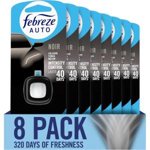 imageFebreze AUTO Air Freshener OdorFighting Automotive Vent Clip Noir Scent 8 CountNoir