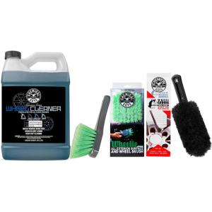 imageChemical Guys CLD20316 Signature Series Wheel Cleaner For All Gloss Finishes 16 fl oz  AccB01 Gerbil Wheel and Rim Brush  ACCG08 Wheelie All Exterior Surface and Wheel Brush128 oz Wheel Brush Kit