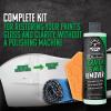 imageChemical Guys Insynchro Scratch ampamp Swirl Remover 8 oz  Kit with Hex Logic Dual Sided Hand Polishing Pad and Monster Extreme Microfiber Towel for Paint Restoration and Gloss Enhancement