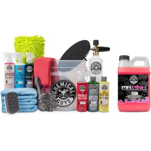 imageChemical Guys HOL169 16Piece Arsenal Builder Carwash Kit Foam Cannon Bucket 6 16 oz Car Care Cleaning Chemicals Works wPressure Washers with Mr Pink Foaming Carwash Soap 64 oz Candy ScentHOL169  Mr Pink