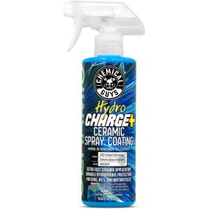 imageChemical Guys WAC23016 HydroCharge HighGloss Hydrophobic SI02 Ceramic Spray Coating Works on Car Truck SUV RV Boat and Motorcycle Paint 16 fl oz BlueHydroCharge