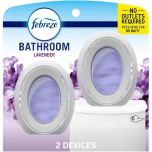 imageFebreze Small Spaces Air Freshener OdorFighting Plug In Alternative Air Fresheners for Home and Bathroom and Kitchen Closet Air Fresheners Light Lavender Scent 2 CountLavender