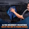 imageChemical Guys Little Megalodon Multi Purpose Microfiber Towel 2 Pack 137 x 137 Inch  Ultra Plush Detailing Towels for Car Wash Drying Interior Cleaning Glass Dusting amp Polishing2 Pack 137 x 137
