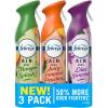 imageFebreze Air Mist Air Freshener Odor Fighting Room Spray Deodorizer for Home Bathroom Kitchen Office Apartment Lilac Sunrise Warm Ocean Breeze Summer Golden Hour Variety Pack 81oz Pack of 3Spring Mix Pack