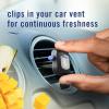 imageFebreze Car Air Freshener OdorFighting Automotive Vent Clip Scented Car Accessories Long Lasting for Strong Odors Hawaiian Aloha Scent 4 CountMango Splash