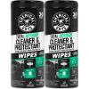 imageChemical Guys Total Interior Cleaner and Protectant Wipes Canister New Car Smell  All Surface Interior Cleaning Wipes for Dash Seats Door Panels Leather Vinyl amp Fabric  Fresh New Car Scent 2 Pack30 Count Pack of 2