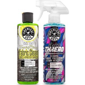 imageChemical Guys CWS203FPB Foaming Citrus Fabric Clean Carpet amp Upholstery Cleaner and HydroThread Protectant Fabric Cleaner amp Ceramic Fabric Protectant Bundle  216 oz Bottles