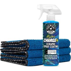 imageChemical Guys Hydro Charge Ceramic Spray Coating 16 Fl Oz with Monster Extreme Microfiber Towels 3 Pack High Gloss Paint Protection Spray with Thick Plush Towels for Car Wash Drying and Detailing16 Fl Oz  3 Pack Towels