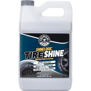 imageChemical Guys Shine Logic Tire Shine 128 oz Premium HighGloss Tire Dressing for Deep Black Shine Restores Faded Rubber Enhances Appearance Protects Against Fading and Cracking