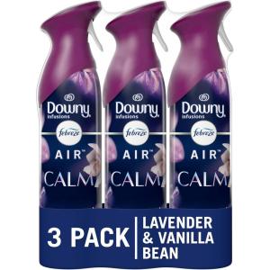 imageFebreze Air Mist Air Freshener Spray Odor Fighting Room Spray Deodorizer for Home Bathroom Kitchen Office Apartment Dorm Room Classroom Unstopables Fresh Scent 81oz Pack of 3Downy Calm
