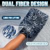 imageChemical Guys The Dually DualFiber WetDry Use Microfiber Wash Mitt Car Wash Mitt Great for Car Truck SUV RV amp More Dark Blue  White MIC517