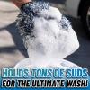imageChemical Guys The Dually DualFiber WetDry Use Microfiber Wash Mitt Car Wash Mitt Great for Car Truck SUV RV amp More Dark Blue  White MIC517