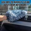 imageChemical Guys The Dually DualFiber WetDry Use Microfiber Wash Mitt Car Wash Mitt Great for Car Truck SUV RV amp More Dark Blue  White MIC517
