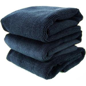 imageChemical Guys MIC8053 Monster Edgeless Microfiber Towel Black 16 in x 16 in Pack of 3Black Pack of 3