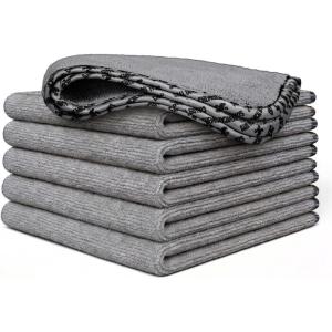 imageChemical Guys Microfiber Towels for Cars Microfiber Cleaning Cloth Gray Drying Towels Car Detailing for Wash Interior and Glass 14 x 12 Inch  6 Pack6 Pack