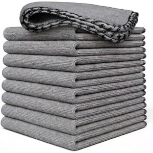 imageChemical Guys Microfiber Towels for Cars Microfiber Cleaning Cloth Gray Drying Towels Car Detailing for Wash Interior and Glass 14 x 12 Inch  6 Pack9 Pack