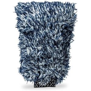 imageChemical Guys The Dually DualFiber WetDry Use Microfiber Wash Mitt Car Wash Mitt Great for Car Truck SUV RV amp More Dark Blue  White MIC517